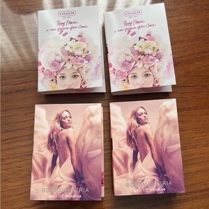4 Parfum bundle- coach poppy flower bcbgmaxazria eau de perfume fragrance travel